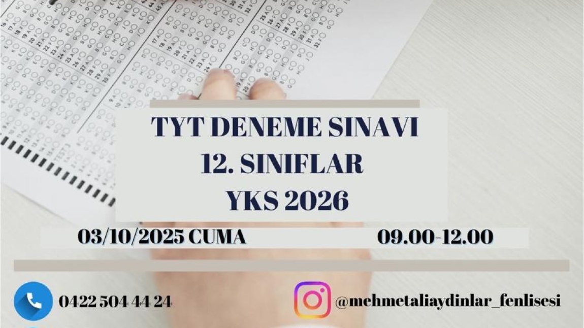 TYT Deneme Sınavı